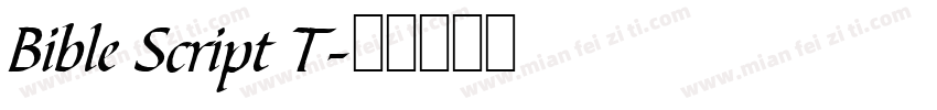 Bible Script T字体转换